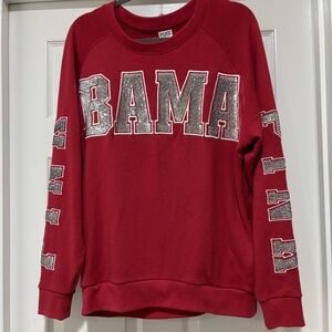 Victoria's Secret PINK Alabama Crimson Tide Bling Sequin Crewneck Sweatshirt